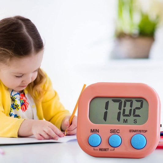 1540 Digital Kitchen Timer Clear Big Digits 0-99 Min For Cooking Office Clock Wukusy