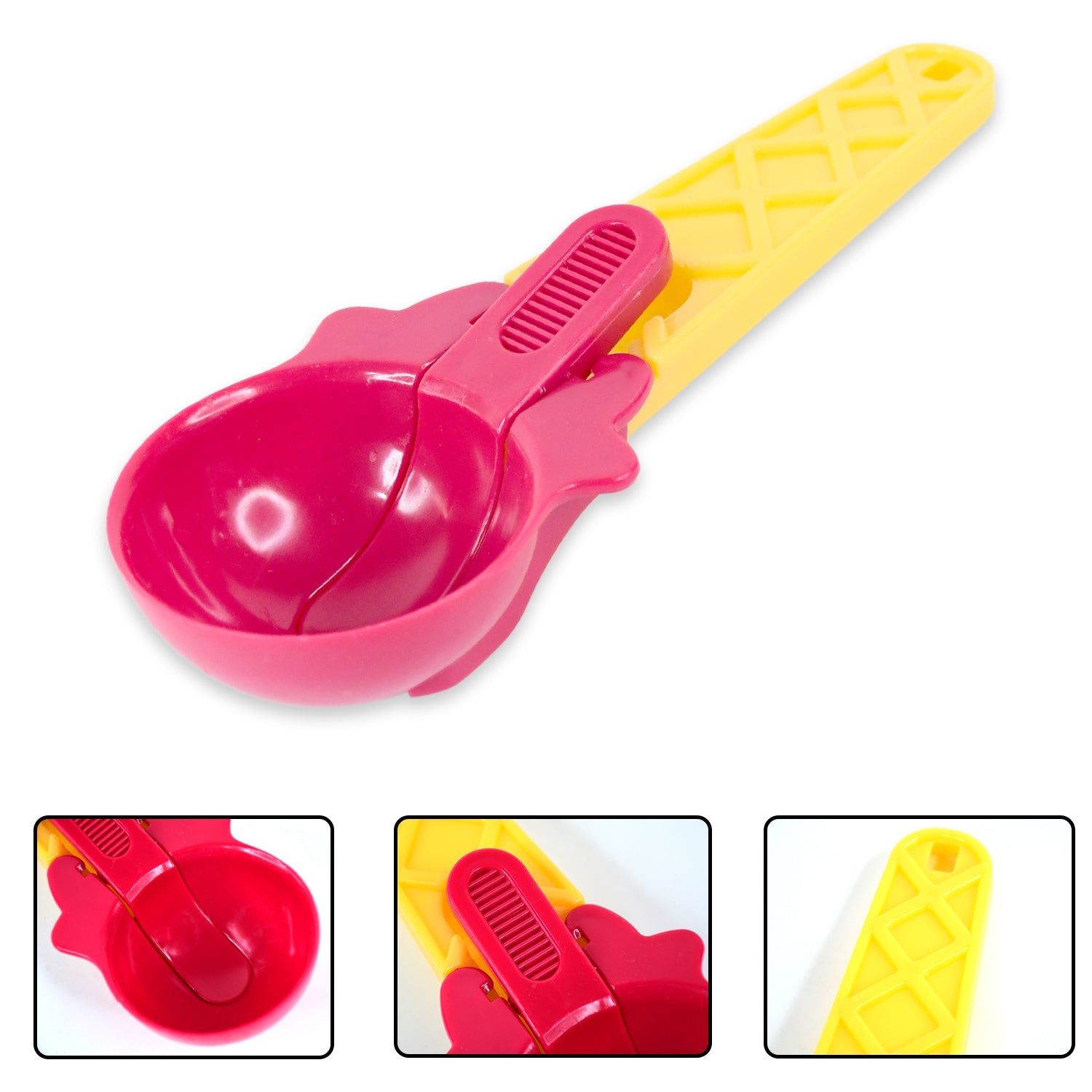 1-piece Plastic Ice Cream  Watermelon Scooper With Trigger Dipper Wukusy