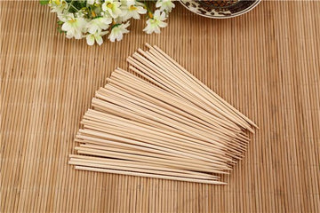 1107 Camping Wooden Color Bamboo Bbq Skewers Barbecue Shish Kabob Sticks Fruit Kebab Meat Party Fountain Bamboo Bbq Sticks Skewers Wooden (30cm) Wukusy