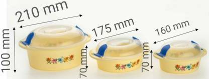 2162 Hot N Fresh Insulated Plastic Casserole Gift Set (3 Pieces) Wukusy