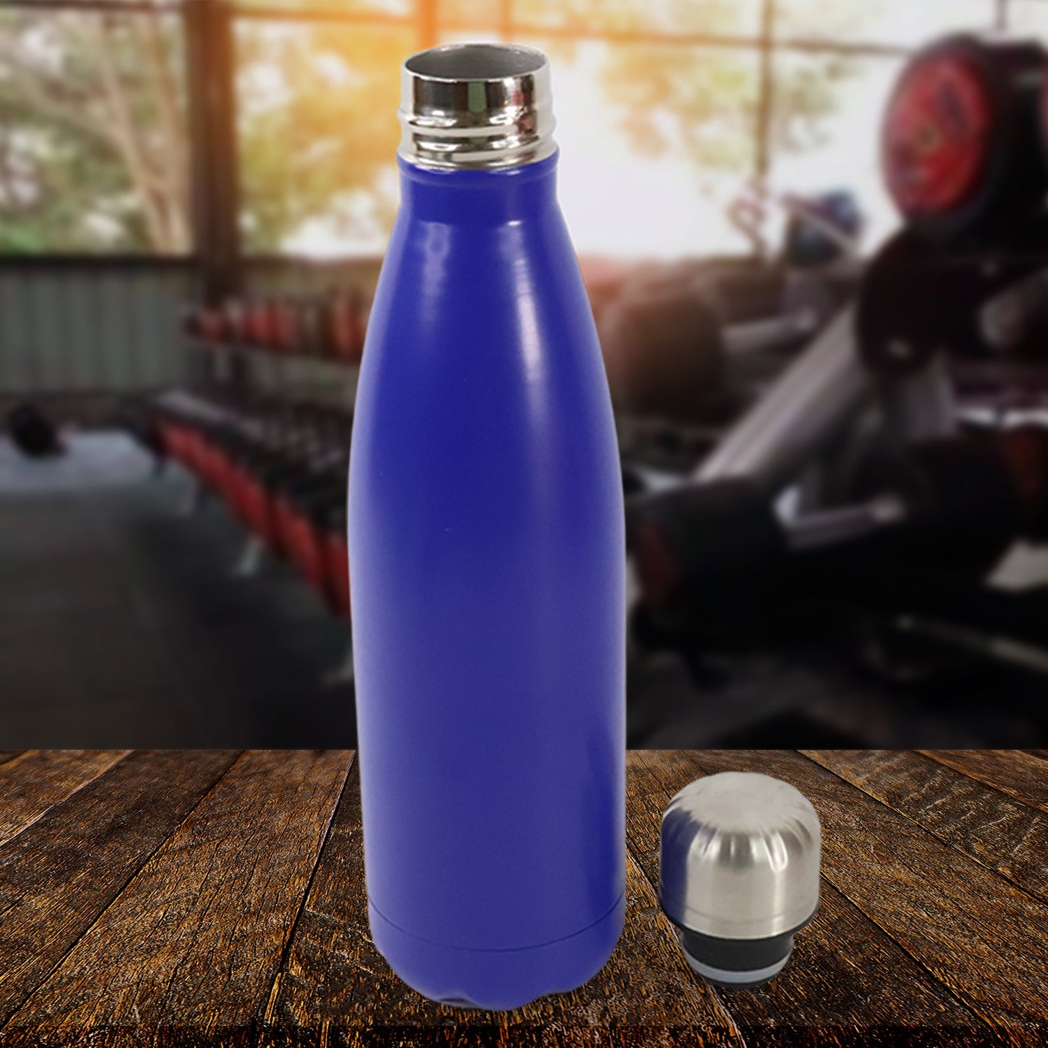 Stainless Steel Single Wall Water Bottle 400ml Approx Wukusy