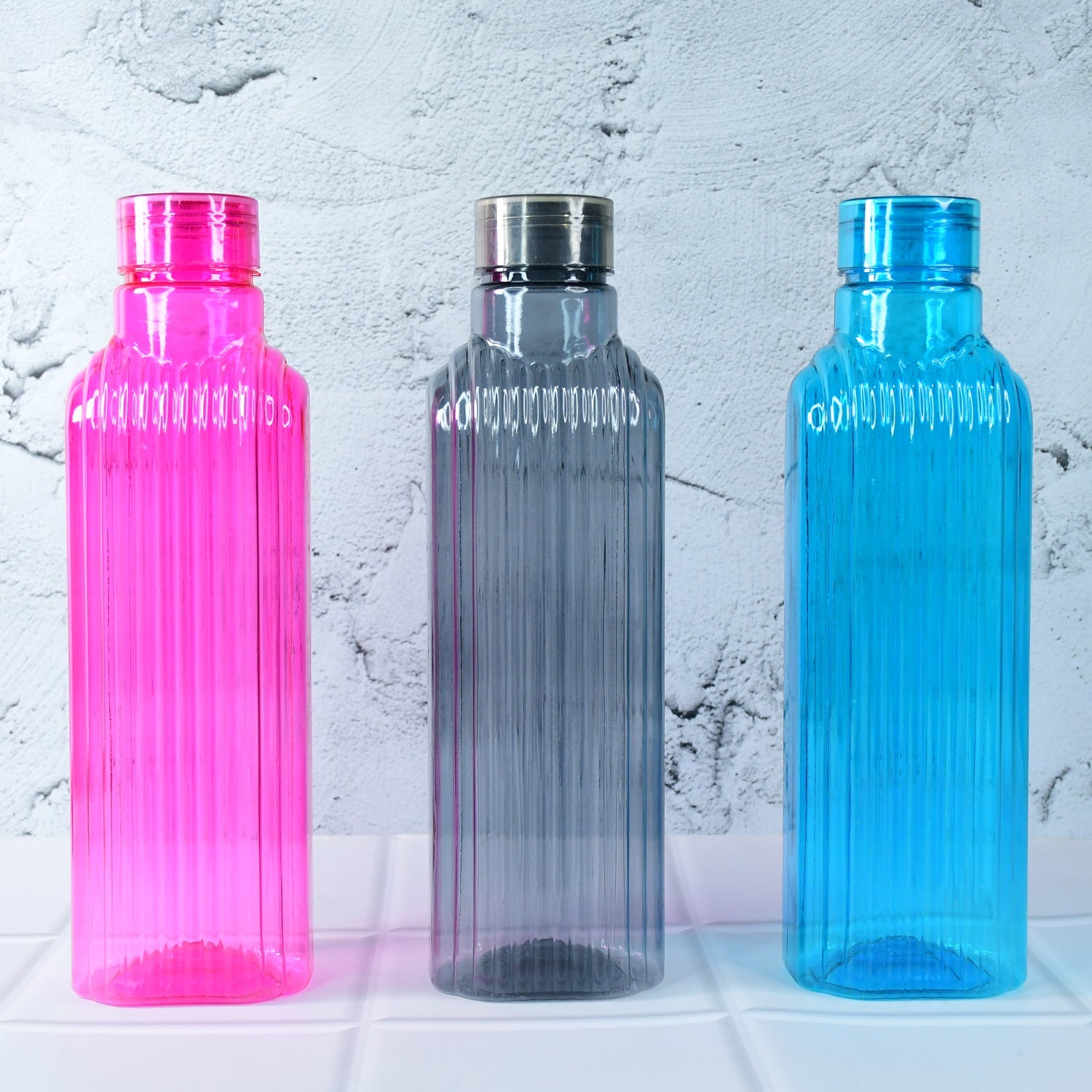 Transparent Fridge Water Bottles (3 Pc) Wukusy