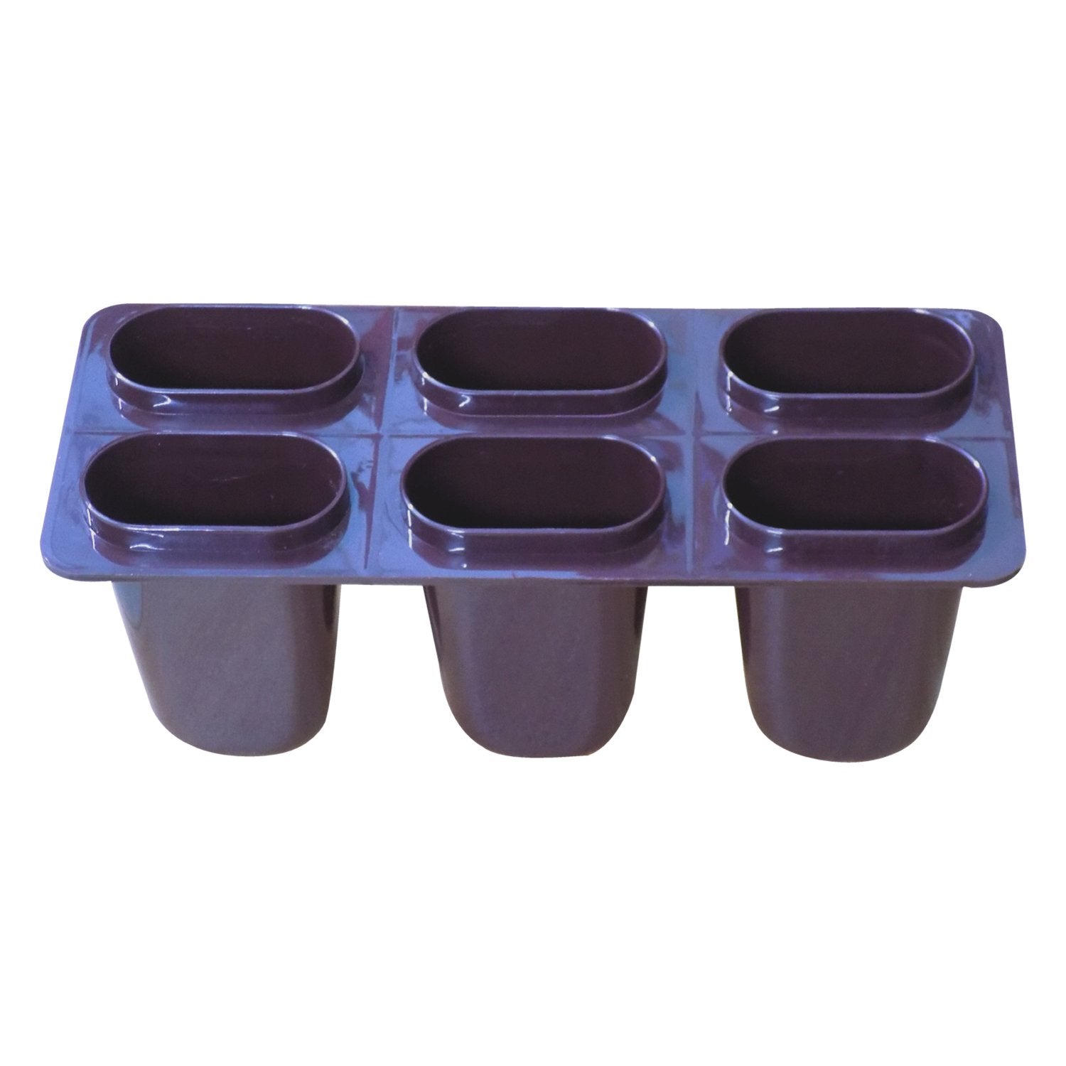 1148 Plastic Ice Candy Maker Kulfi Maker Moulds Set With 6 Cups (Multicolour) Wukusy