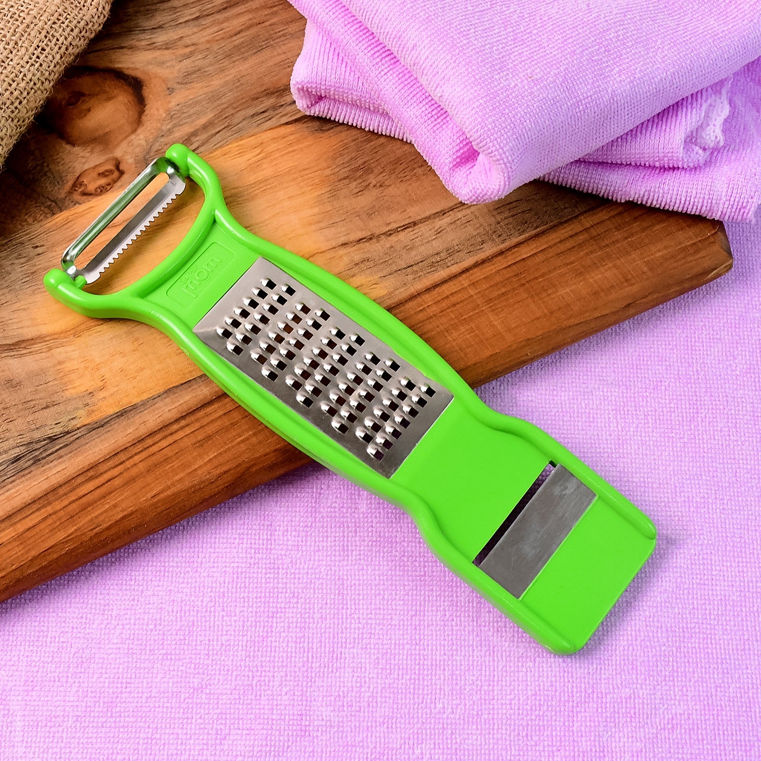 Supermom 3-in-1 Multi-functional Stainless Steel Vegetable  Fruit Peeler (1 Pc) Wukusy