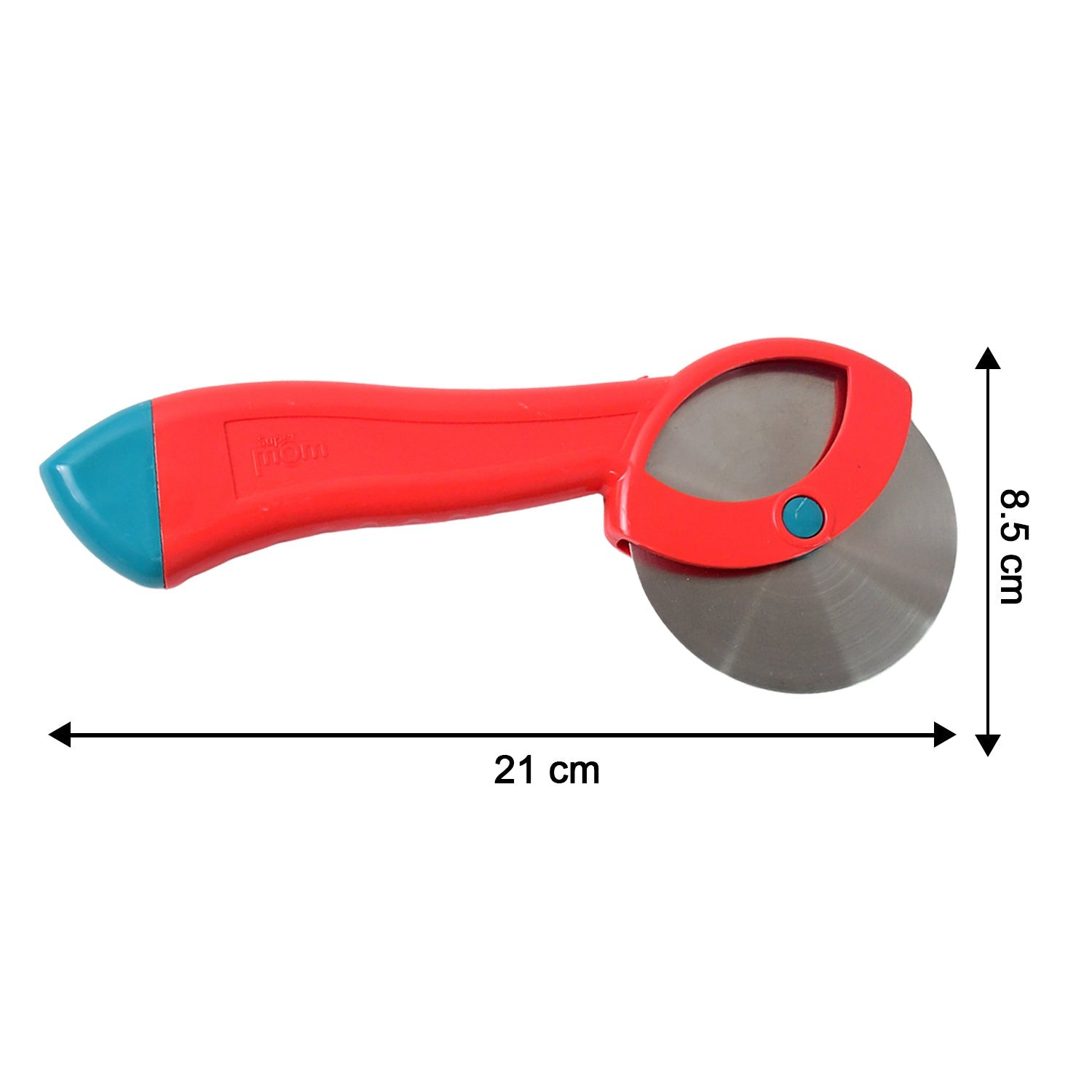 Suppermom Premium Stainless Steel Pizza Cutter With Ergonomic Handle (1 Pc) Wukusy