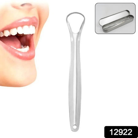 Stainless Steel Tongue Scraper Tongue Cleaners (1pc With Metal Case) Wukusy