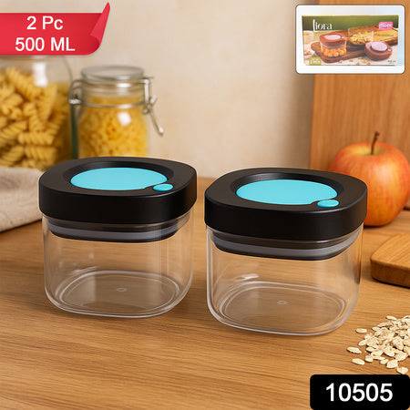 Supermom Airtight Kitchen Storage Containers  (2 Pc Set  500 Ml) Wukusy