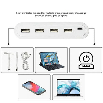 12865 4in1 Hub Is Usb For Pen Drive Mouse Keyboards Camera Mobile Tablet Pc Laptop Tv Study Table Charging Extension Hub Portable (1 Pc) Wukusy