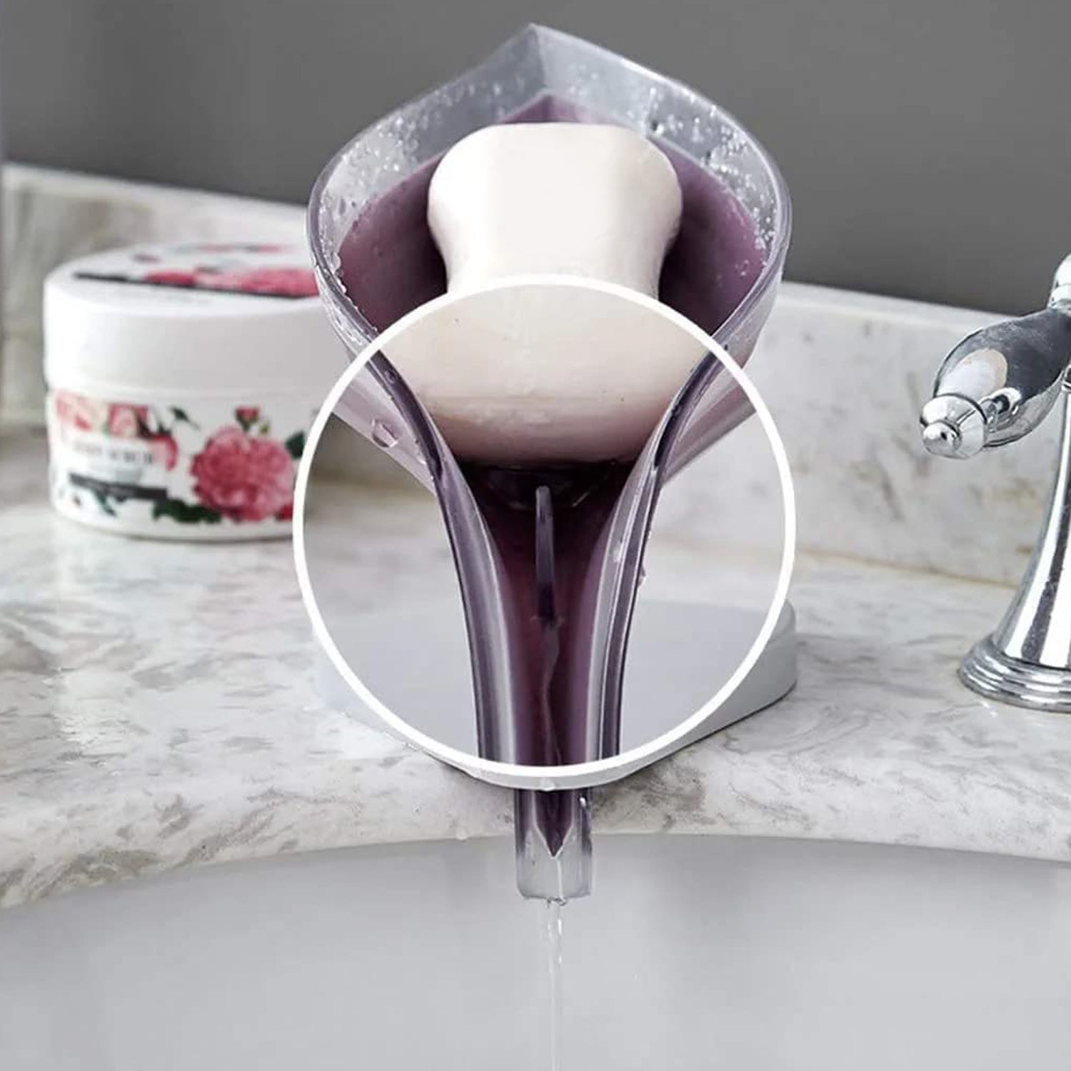 1081 Soap Tray Self Draining Leaf Soap Box Storage Soap Box Rack Leaf Laundry Soap Box With Suction Cup Suitable For Bathroom And Kitchen Plastic Tray Rack (1 Pc) Wukusy