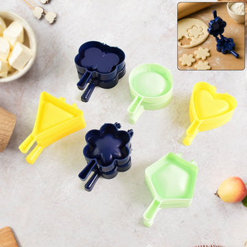 1 Pc Assorted Shape Plastic Snack Mould (Mix Design  1 Pc) Wukusy