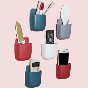 1379 Wall Mounted Storage Box Remote Storage Organizer Case (Multicolour) Wukusy