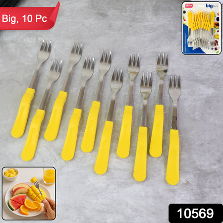 Supermom Premium Stainless Steel Big Fork (6 Pc  Set) Wukusy