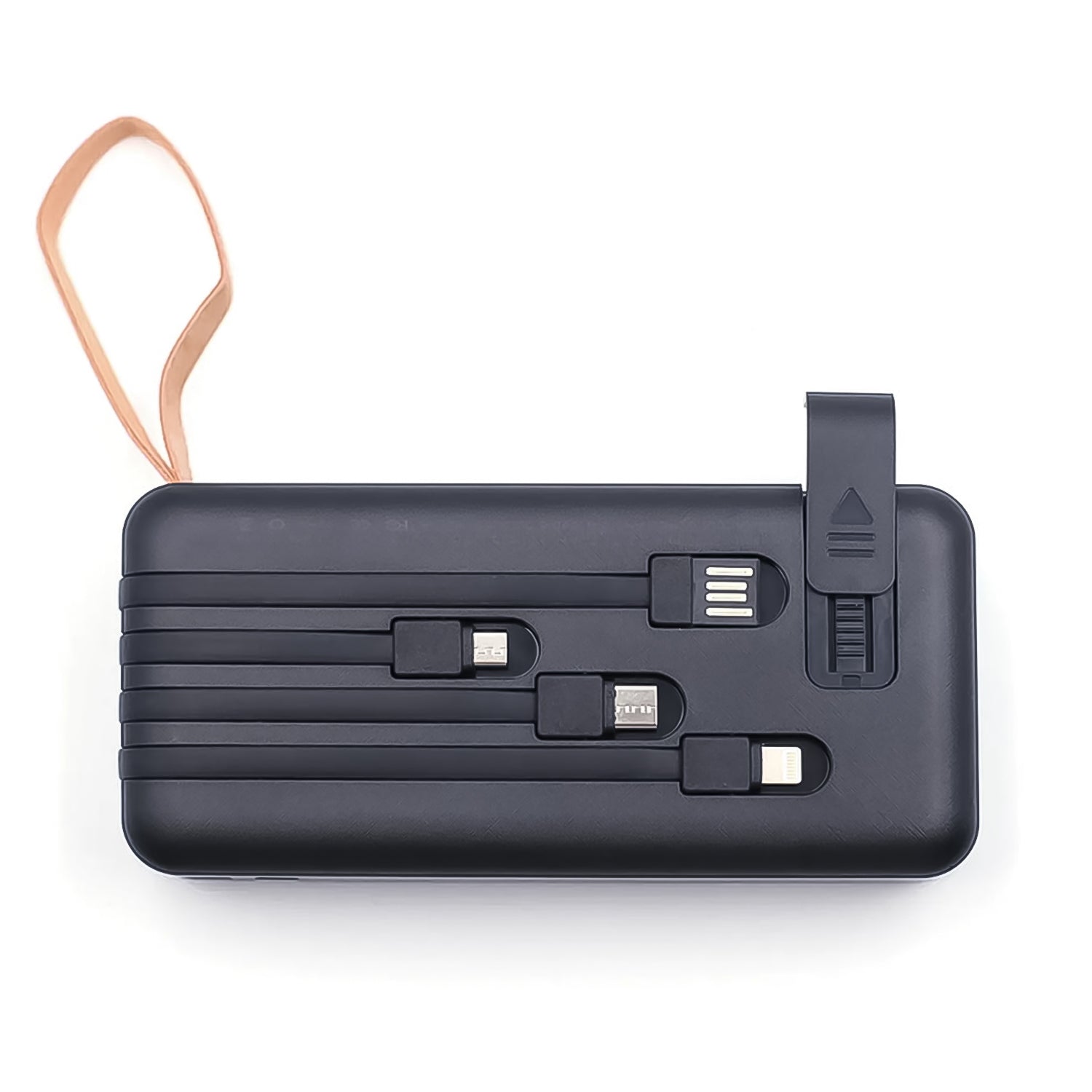 10000mah 12w Fast Charging Power Bank With Built 4 In 1 Usb With Mobile Holder (1 Pc) Wukusy