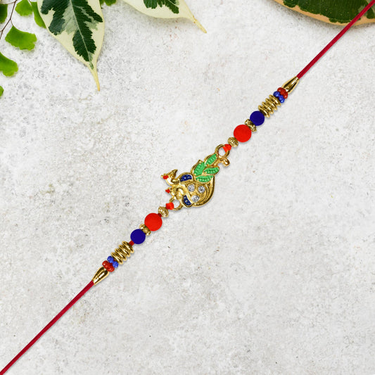 Traditional Peacock Rakhi Wukusy