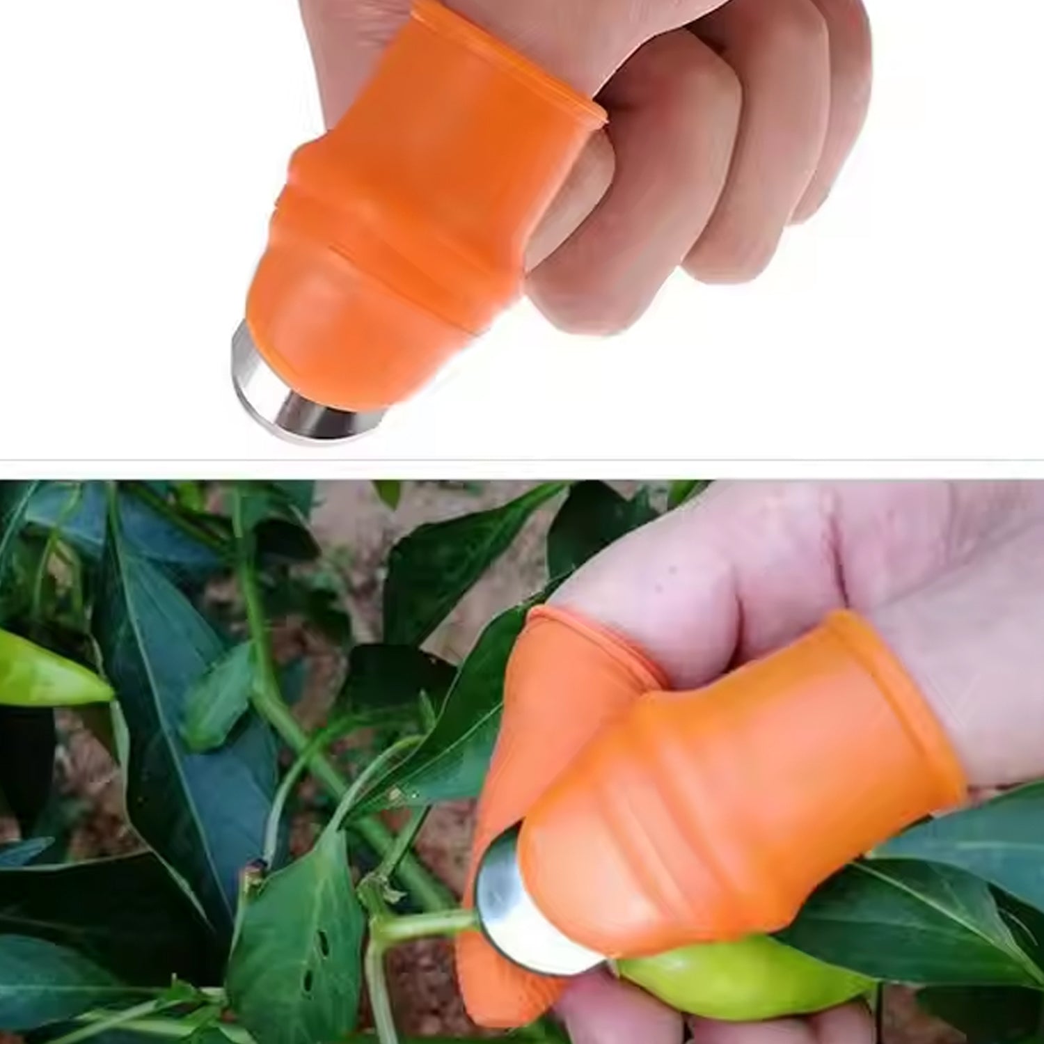 Thumb Knife Cutter With Silicone Finger Guard (1 Pc) Wukusy