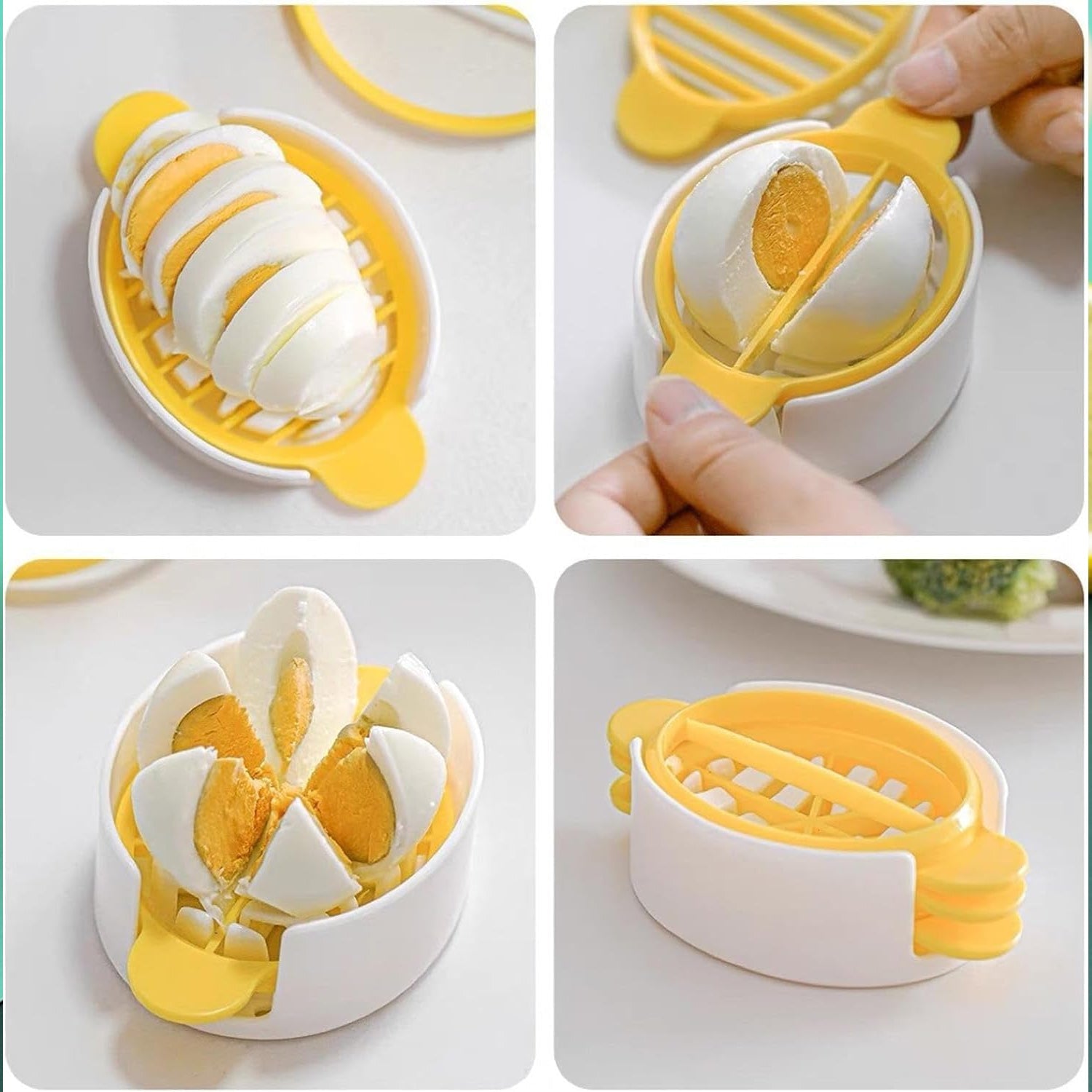 10022 Egg Slicer 3 In 1 Boiled Egg Slicer Egg Slicer Preserved Egg Slicer Home Restaurant Kitchen Tool (1 Pc) Wukusy