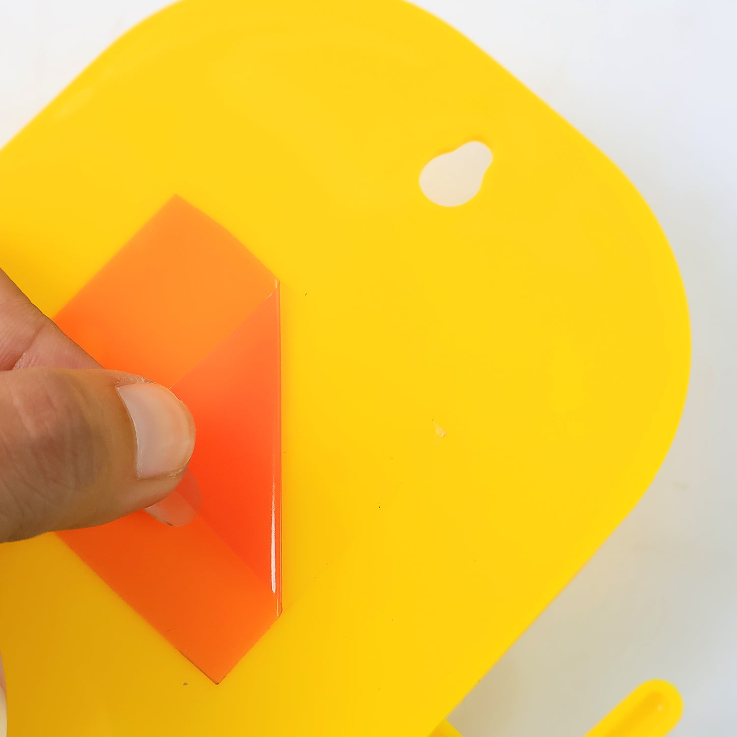 1 Pc Orange Wallmount Mobile Stand With Hook For And Stuffs Purposes. Wukusy