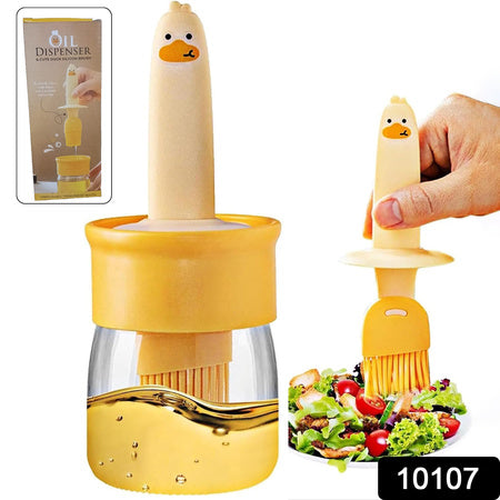 2 In 1 Oil Dispenser Bottle With Silicone Basting Brush (1 Set) Wukusy