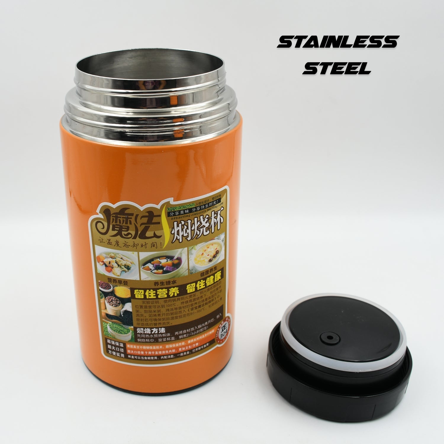 12771 Stainless Steel Water Bottle With Foldable Spoon  Handle Easy To Carry Leak Proof Rust Proof Hot  Cold Drinks Gym Sipper Bpa Free Food Grade Quality Steel Fridge Bottle For Office  Gym  School (1000 Ml) Wukusy