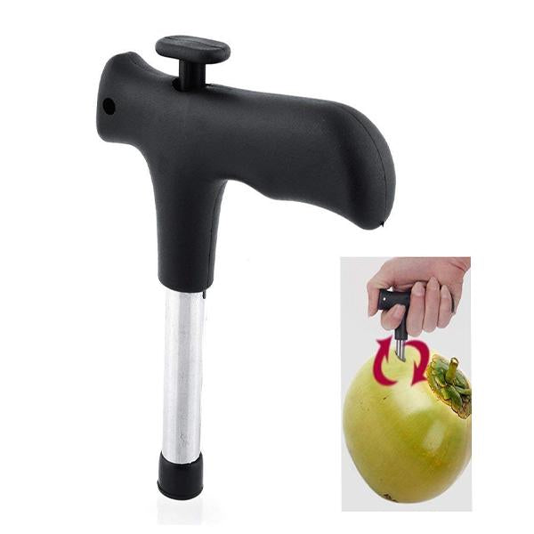 0854 Premium Quality Stainless Steel Coconut Opener Tooldriller With Comfortable Grip Wukusy