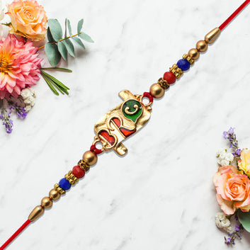 Stylish Bro Rakhi With Colorful Enamel Wukusy