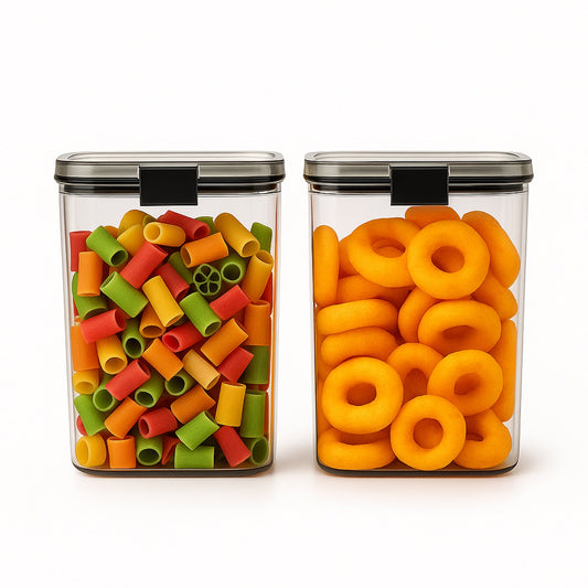 1200 Ml Airtight Lock  Lock Food Storage Container Set  2 Piece Wukusy