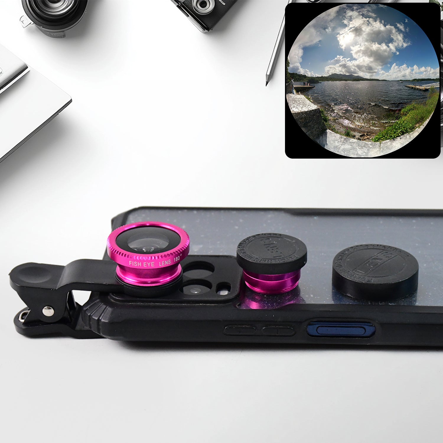 Universal Clip-on Mobile Camera Lens (1 Set) Wukusy