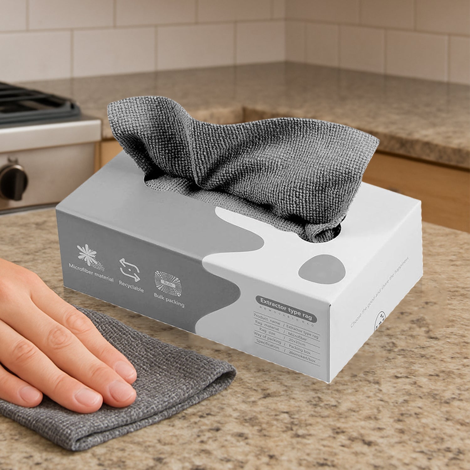 Thickened Magic Wipe Home Kitchen Car Multi-functional Cleaning Rag (20 Pc) Wukusy
