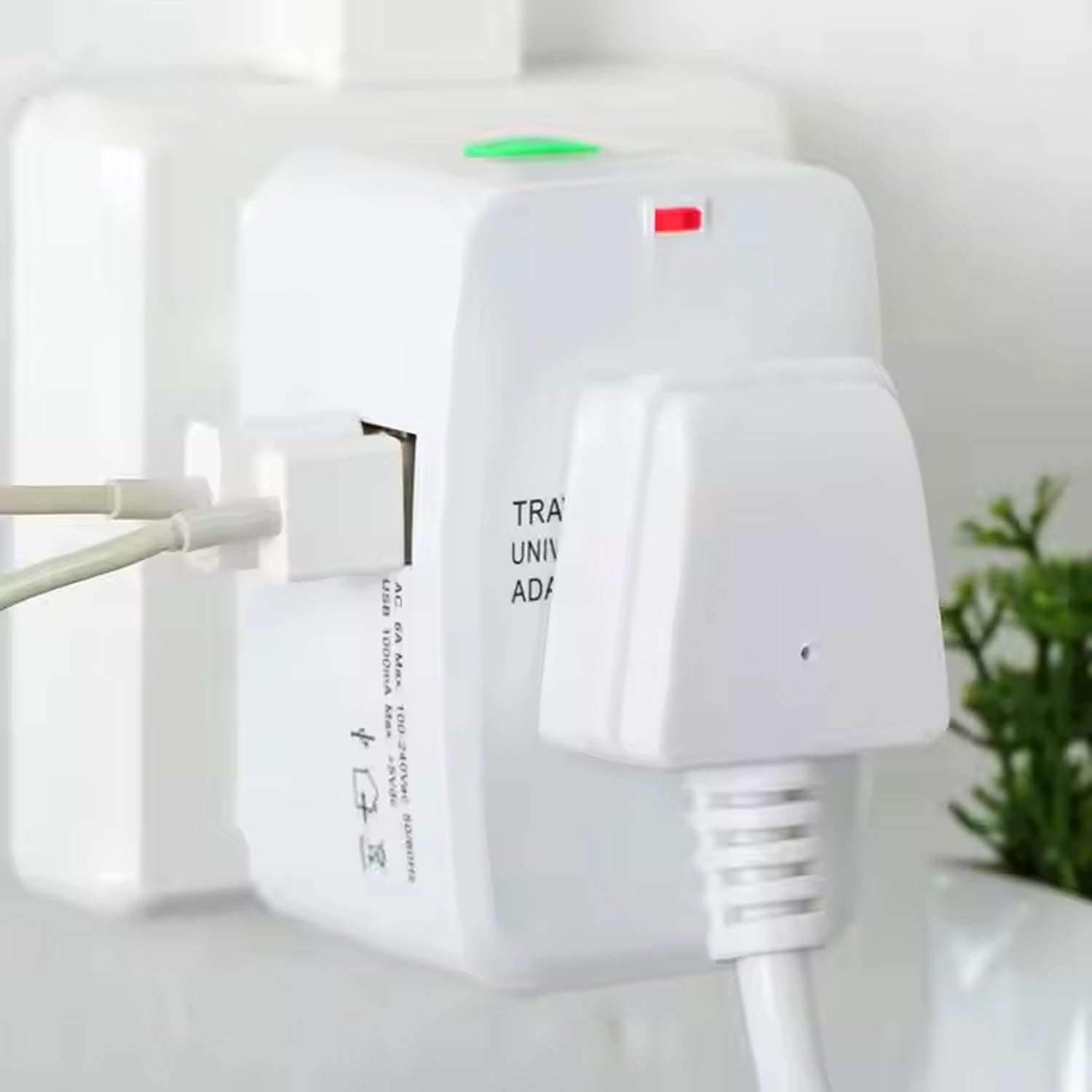 Universal Travel Adapter With Dual Usb Charger Ports - International Multipurpose Wukusy