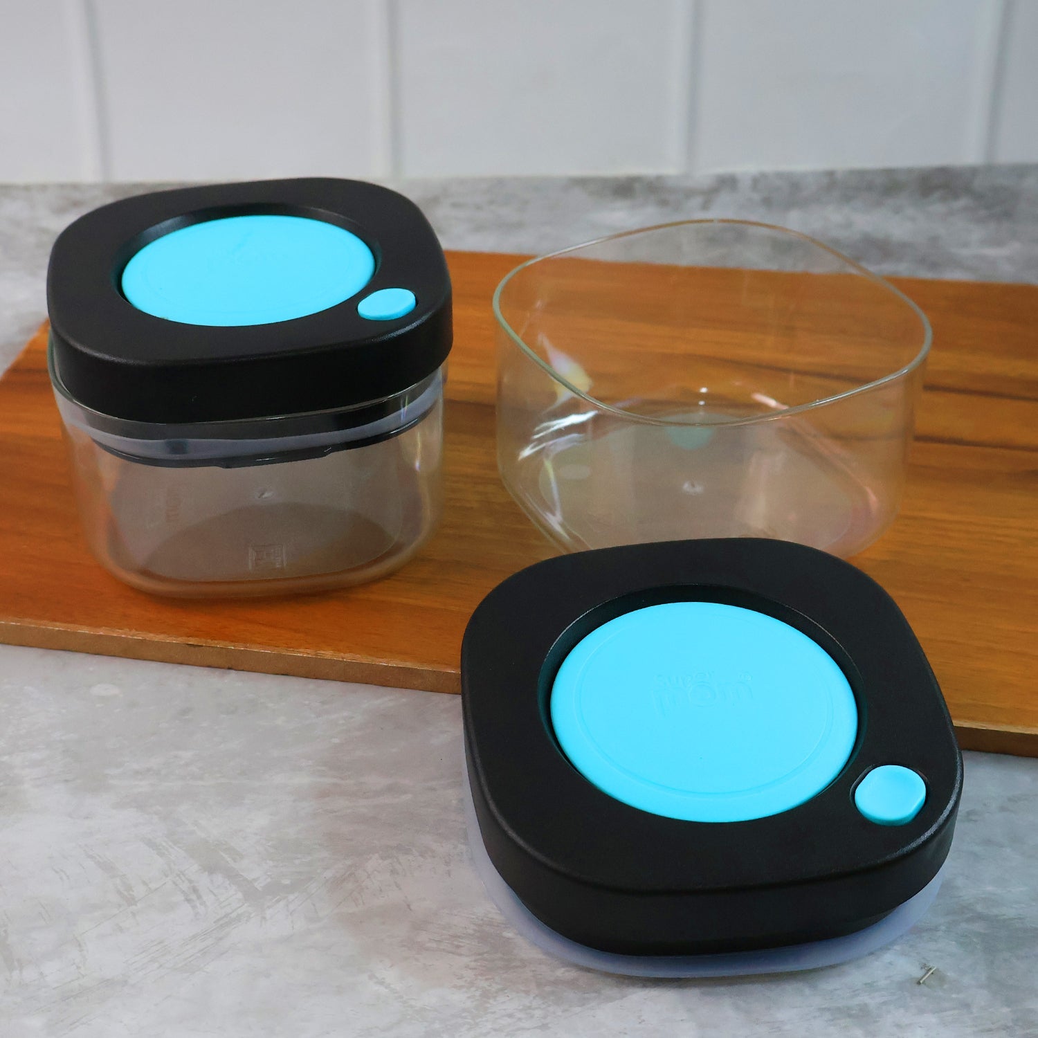 Supermom Airtight Kitchen Storage Containers  (2 Pc Set  500 Ml) Wukusy