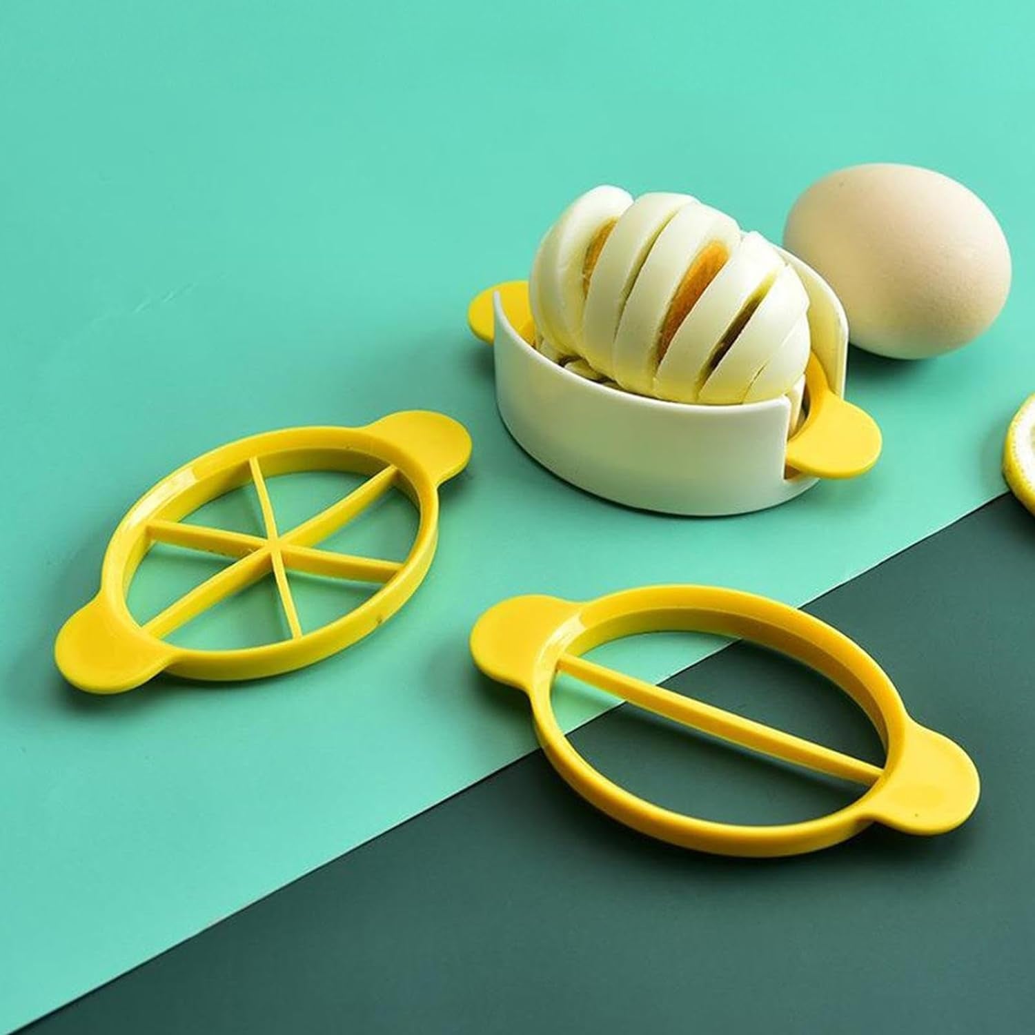 10022 Egg Slicer 3 In 1 Boiled Egg Slicer Egg Slicer Preserved Egg Slicer Home Restaurant Kitchen Tool (1 Pc) Wukusy