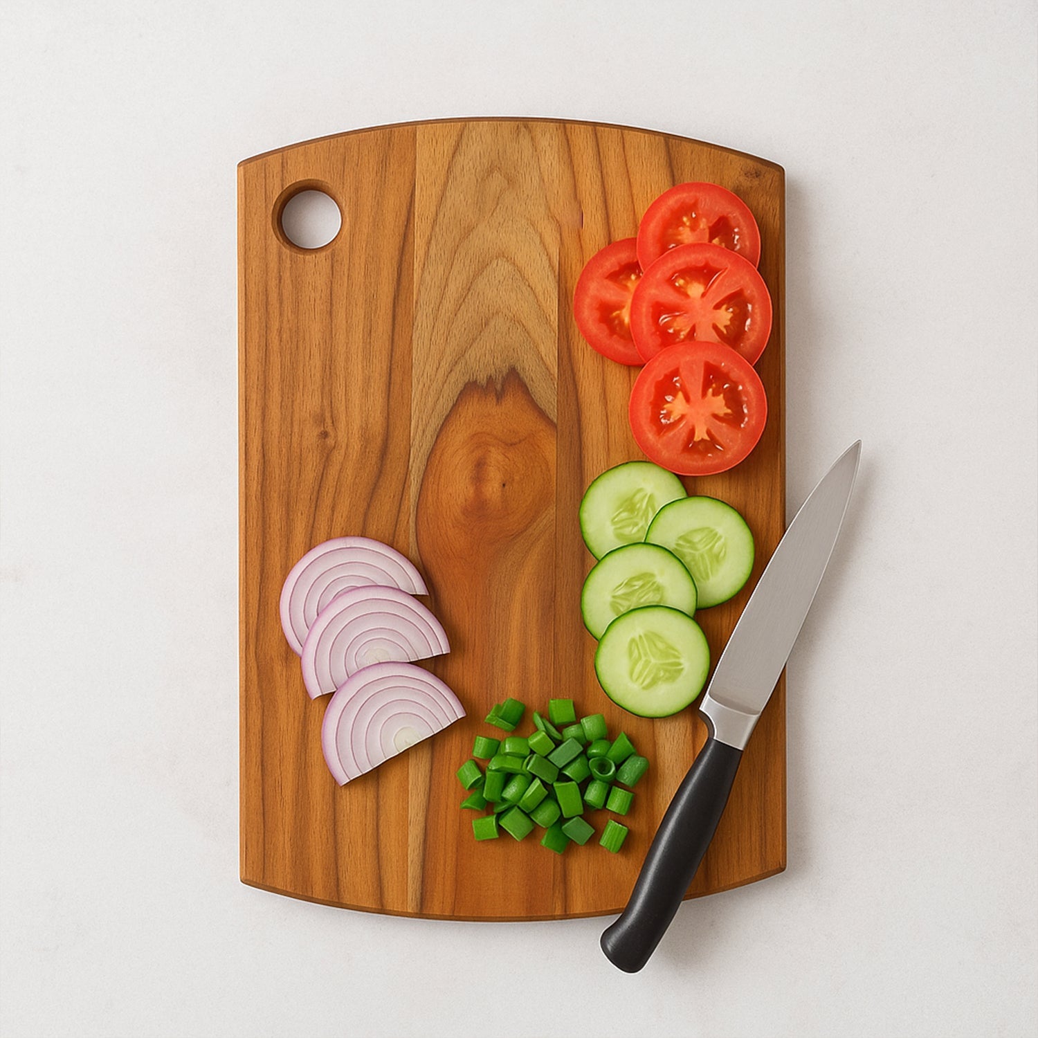 Supermom Premium Teak Wood Chopping Board For Kitchen (1 Pc) Wukusy