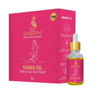 Ved Sanjeevani Nabhi Oil For Menstrual Pain Relief (30ml  1 Pc) Wukusy