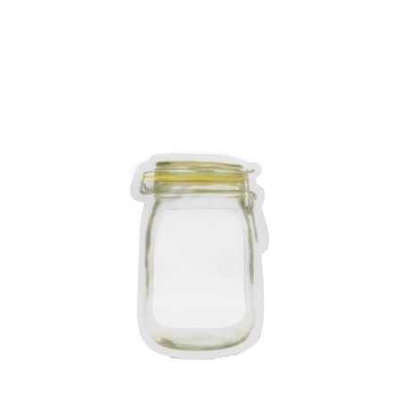 1073 Reusable Airtight Seal Plastic Food Storage Mason Jar Zipper (150ml) Wukusy