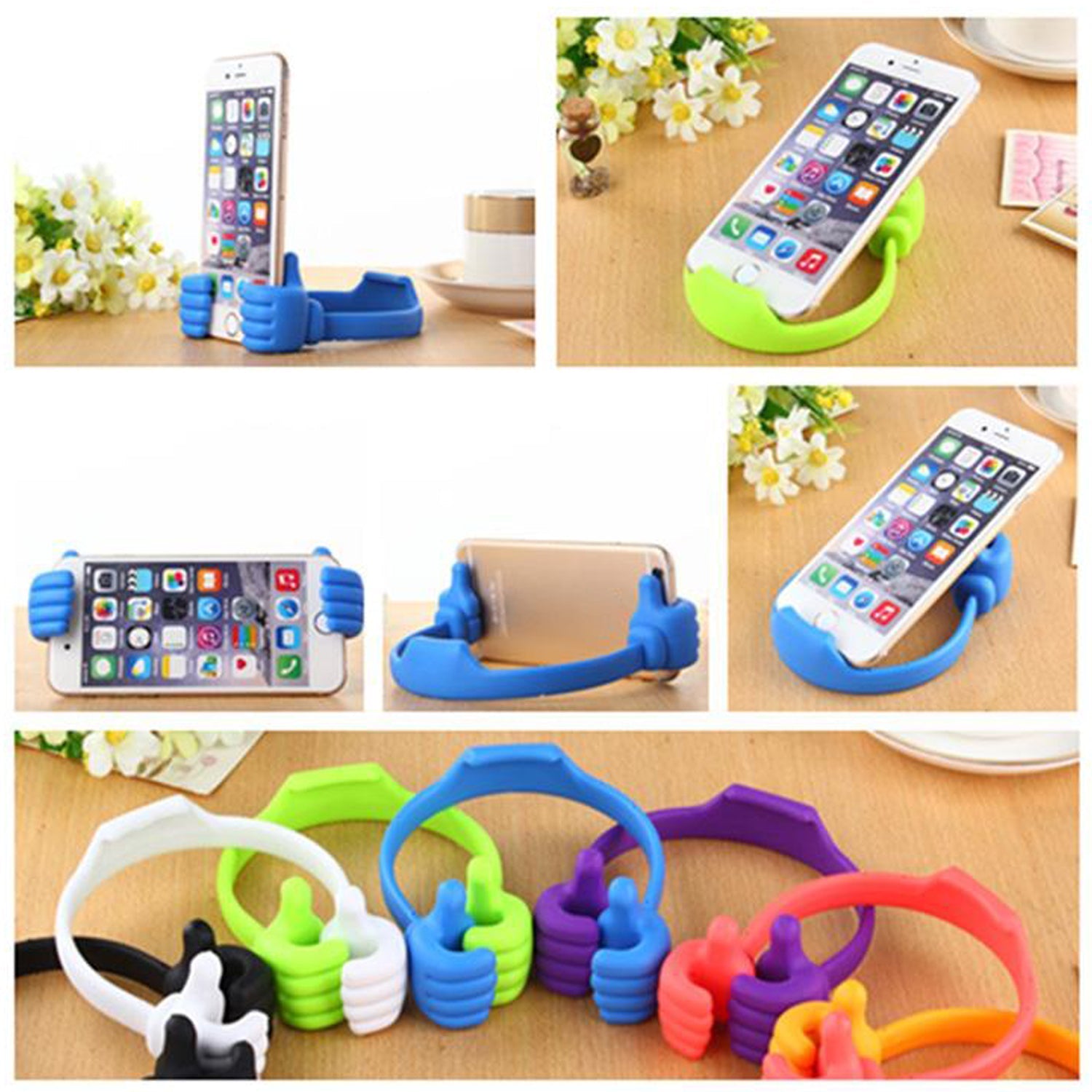 12845 Hand Shape Mobile Stand Used In All Kinds Of Places Including Household And Offices As A Mobile Supporting Stand (1 Pc  With Color Box) Wukusy