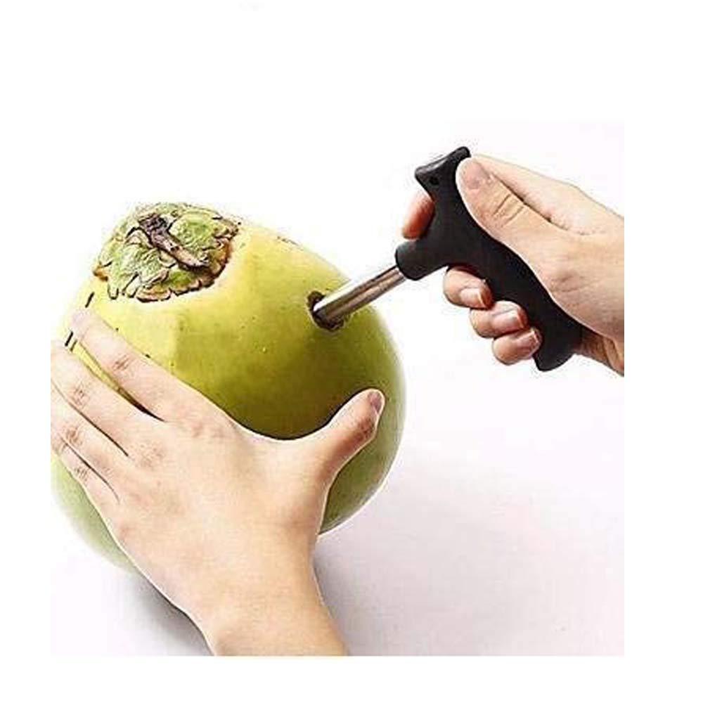 0854 Premium Quality Stainless Steel Coconut Opener Tooldriller With Comfortable Grip Wukusy