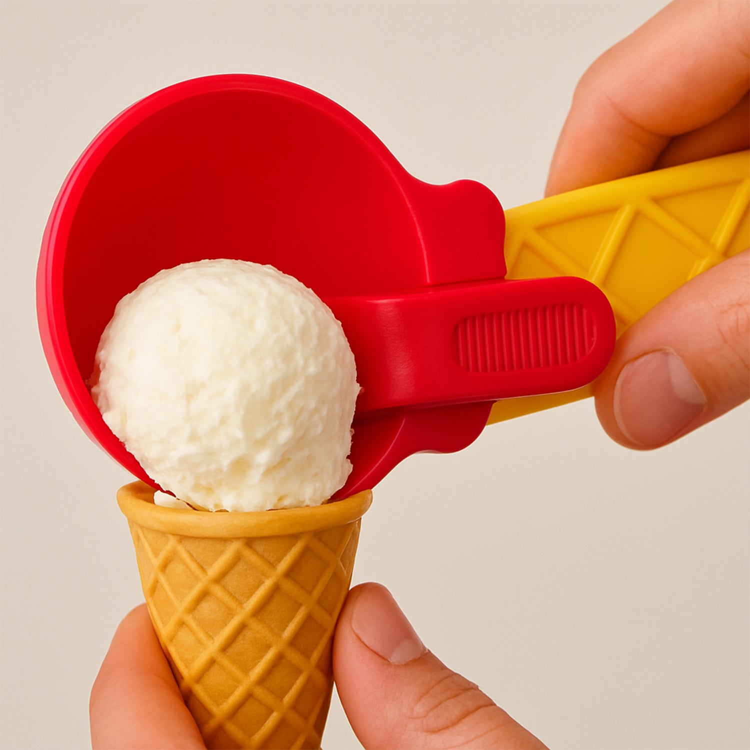 1-piece Plastic Ice Cream  Watermelon Scooper With Trigger Dipper Wukusy