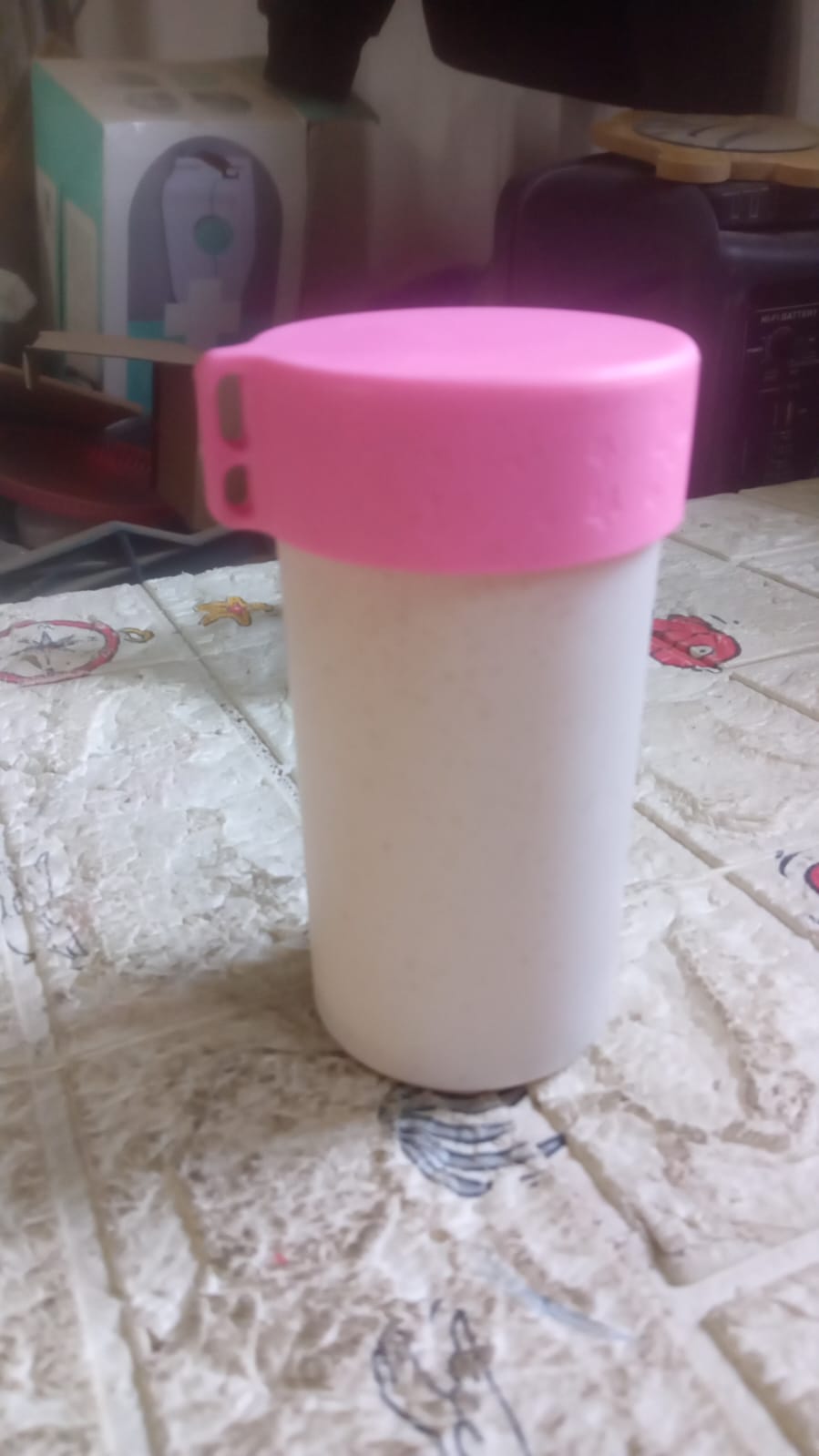 12683 Travel Coffee Cup Portable Water Bottle Wheat Straw Coffee Tea Mug Coffee Mug With Lids For Coffee Tea (300 Ml Approx) Wukusy