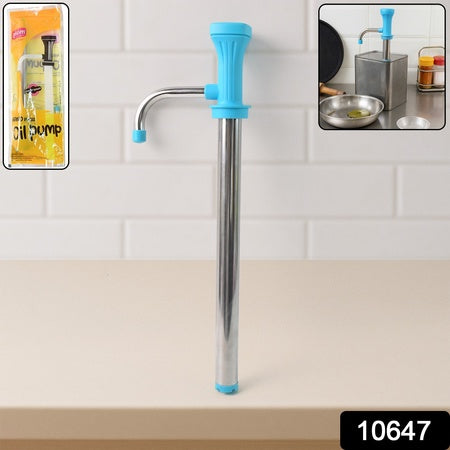 Supermom Manual Stainless Steel Oil Pump Dispenser (1 Pc) Wukusy