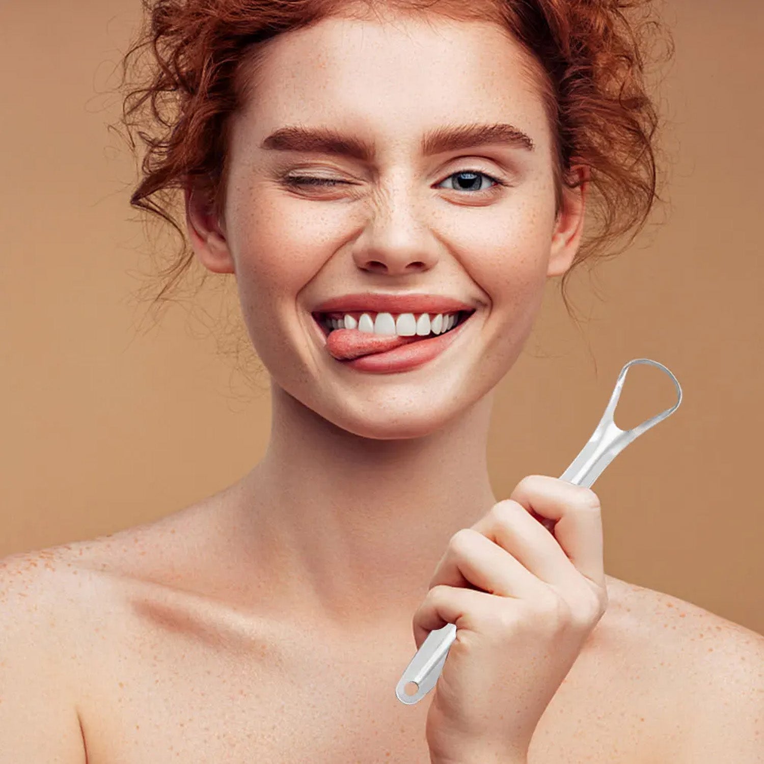 Stainless Steel Tongue Scraper Tongue Cleaners (1pc With Metal Case) Wukusy