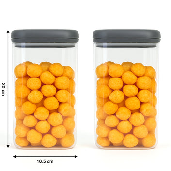 Supermom Airtight Kitchen Storage Containers  (2 Pc Set  1500 Ml) Wukusy