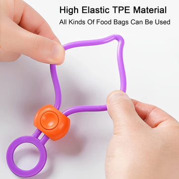 17570 Bag Clips Food Clips Multi-purpose Sealer Reusable Cable Ties Cord Organizer Bag Clips Food Clips For Home Kitchen Office (1 Pc) Wukusy