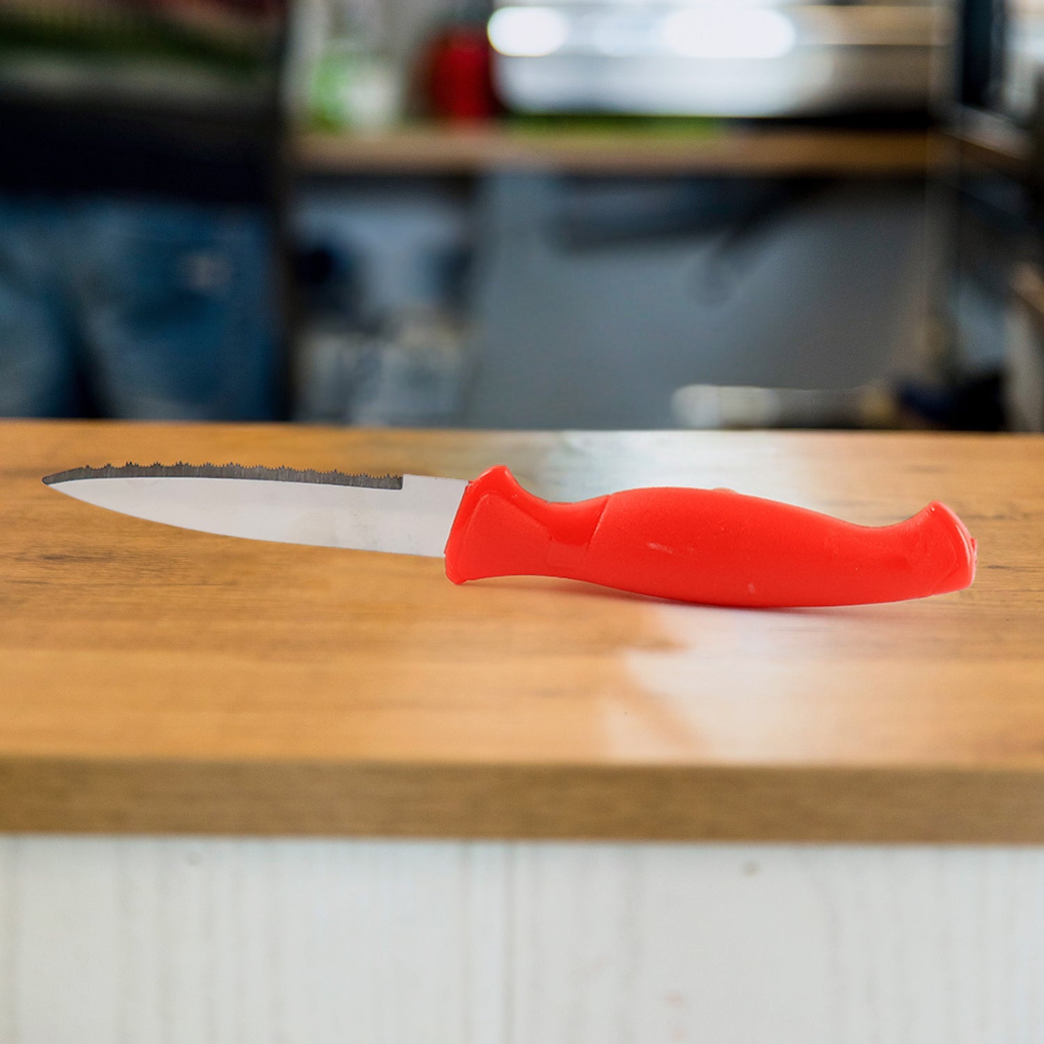 Stainless Steel Serrated Kitchen Knife (1 Pc) Wukusy