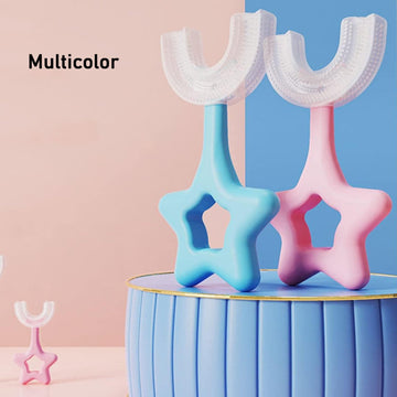 Star  U-shape Silicone Manual Toothbrush (1 Pc) Wukusy