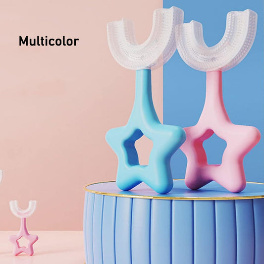 Star  U-shape Silicone Manual Toothbrush (1 Pc) Wukusy