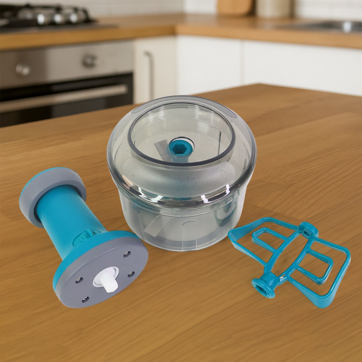 Supermom Premium Manual Push Chopper And Vegetable Cutter (750ml  1 Pc) Wukusy