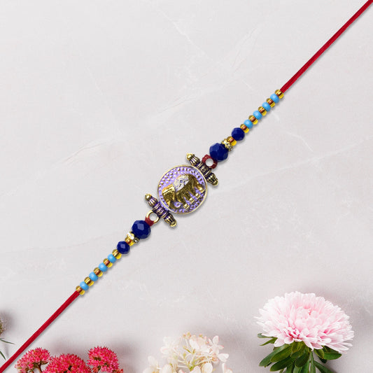 Traditional Rakhi With Elephant Motif Wukusy