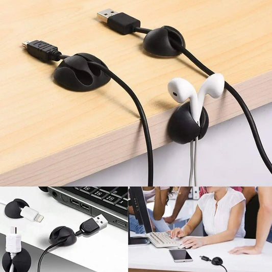 1334 Cable Clips Multi Purpose Cable Organizer  Wire Holder For Desk And Table Use Wukusy