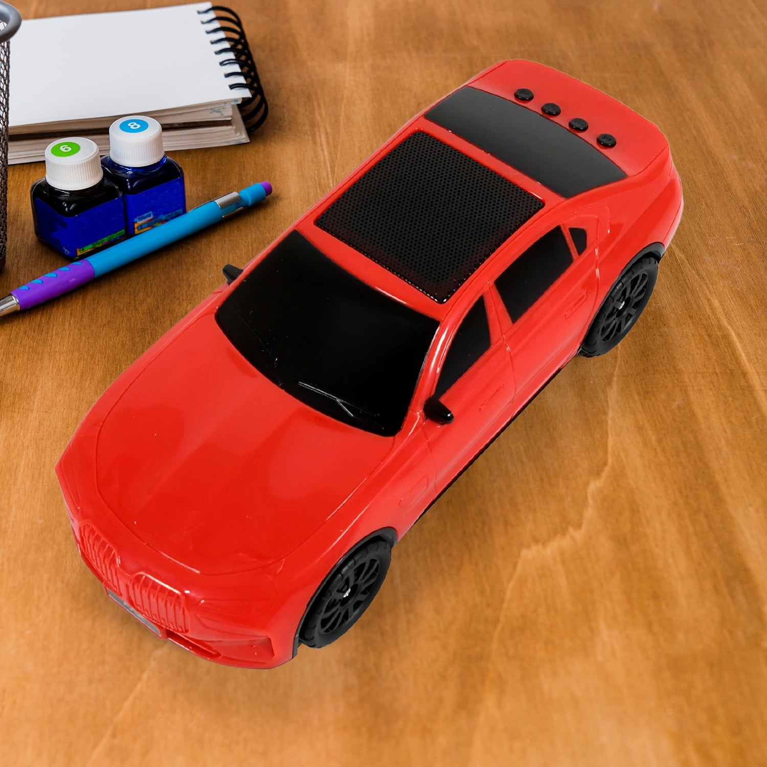 12675 Wireless Bluetooth Speaker Portable Car Shape Music Speaker Support Bluetooth Tf Card Usb Fm Radio Function Unique Shape Car Speaker Wukusy