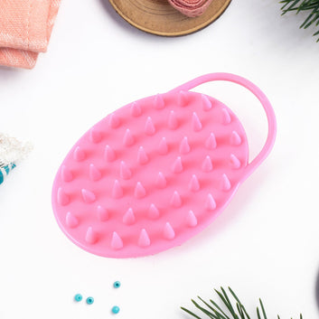 2-in-1 Silicone Soft Bristle Bath Brush Wukusy